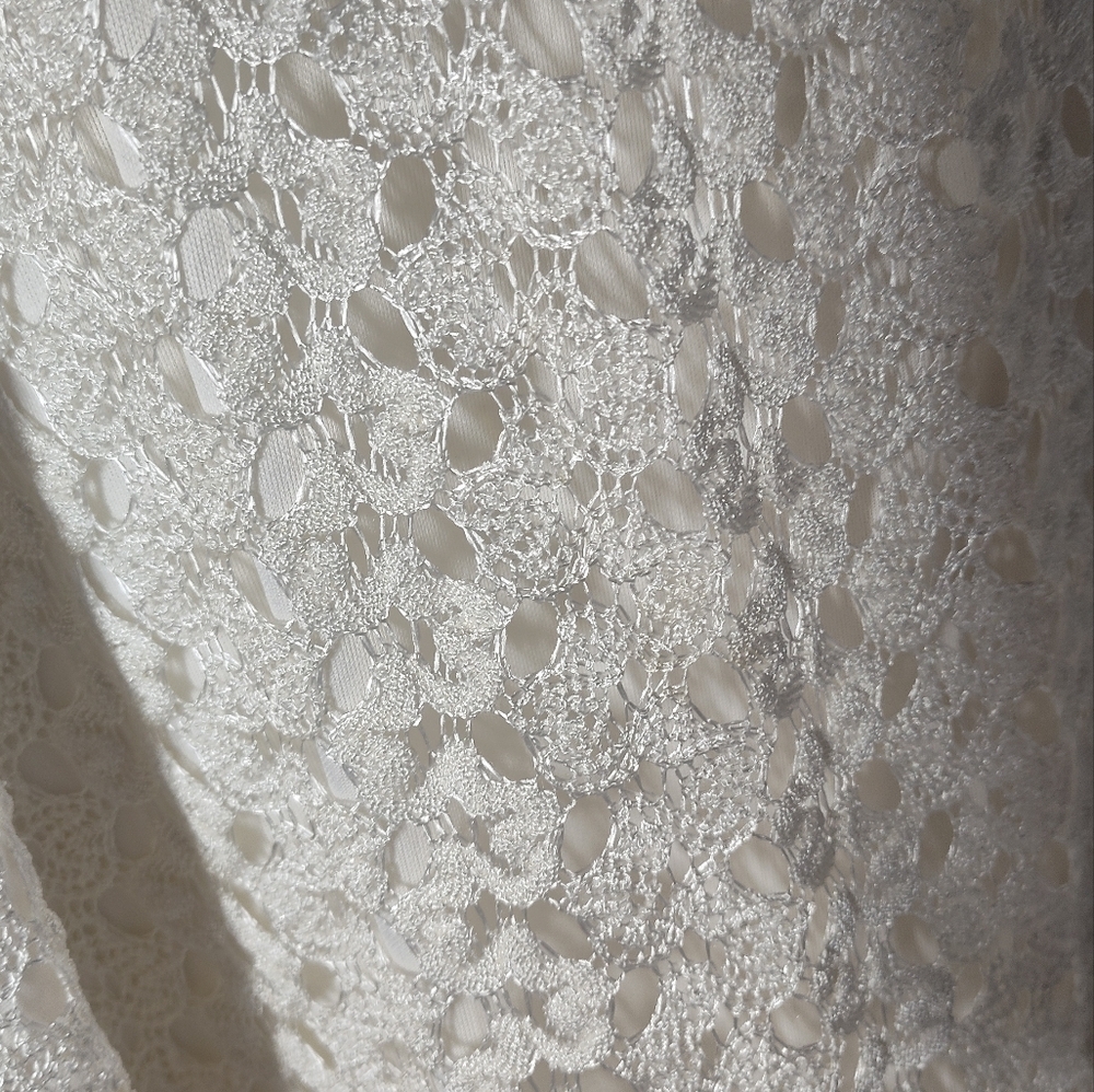 New Directions Cream Lace Women's Blouse Size 3X #431 - Picture 2 of 3